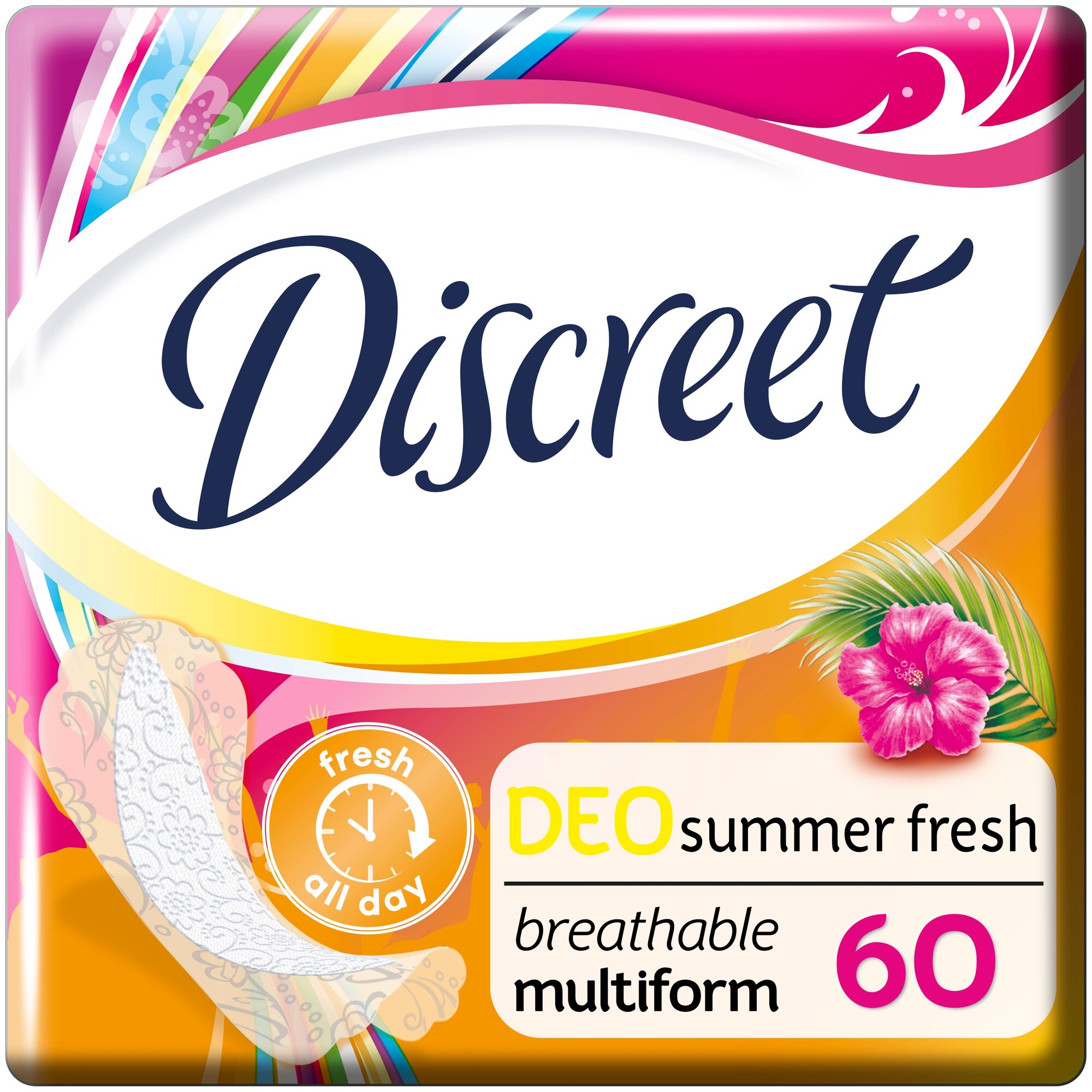 Discreet прокладки ежедневные Deo Summer Fresh Multiform 60 шт.