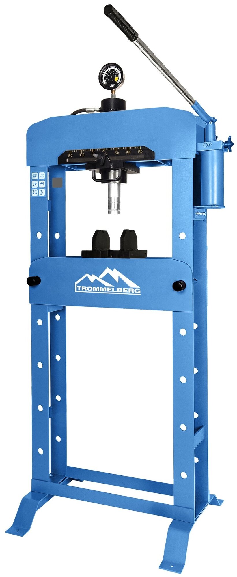 Пресс гидравлический Trommelberg на 30 тонн с ручным приводом и манометром