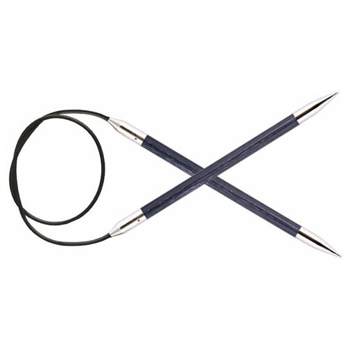 Купить Спицы круговые Knit Pro Royale, 6, 5 мм, 40 см, ламинированная береза, фиолетовый (KNPR.29060)