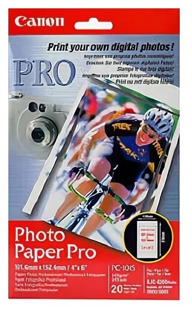 Canon PC-101S (Photo Paper Pro) глянцевые карточки с отрывным перфорированным краем A6, 270 г/м2, 20 л.