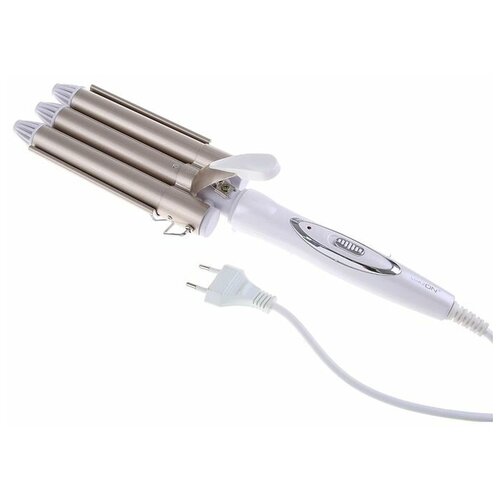 Плойка LuazON LW-09 35 Вт керамическое покрытие d25 мм 220 белая 305800₽