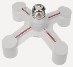 Изображение товара Разветвитель цокольный Rexant Е27-4хЕ27 белый