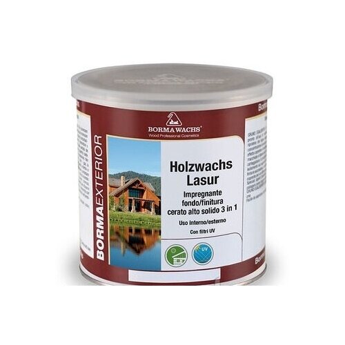 BORMA WACHS (Борма) Holzwachs Lasur Декоративная восковая лазурь цв. 05 - Сосна 0,75л