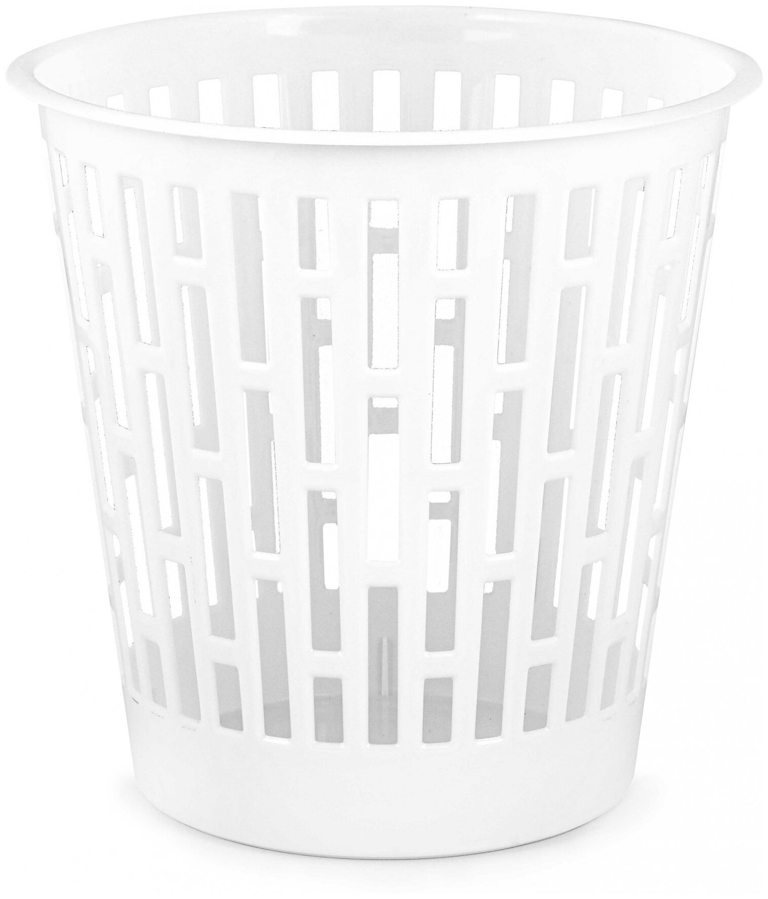 фото Корзина для мусора "Матрица" 9л цвет Белый