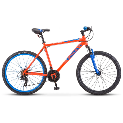 Горный (MTB) велосипед STELS Navigator 500 V 26 F020 (2022) красный/синий 18 (требует финальной сборки) горный mtb велосипед stels navigator 500 v 26 f020 2022 рама 20 серый матовый