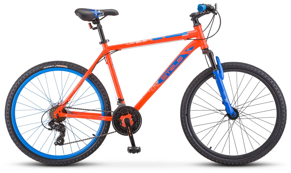 Горный (MTB) велосипед STELS Navigator 500 V 26 F020 (2022) красный/синий 18" (требует финальной сборки)
