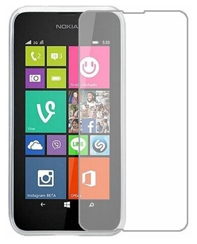 Nokia Lumia 530 защитный экран Гидрогель Прозрачный (Силикон) 1 штука