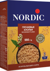 Nordic Хлопья гречневые 550 г