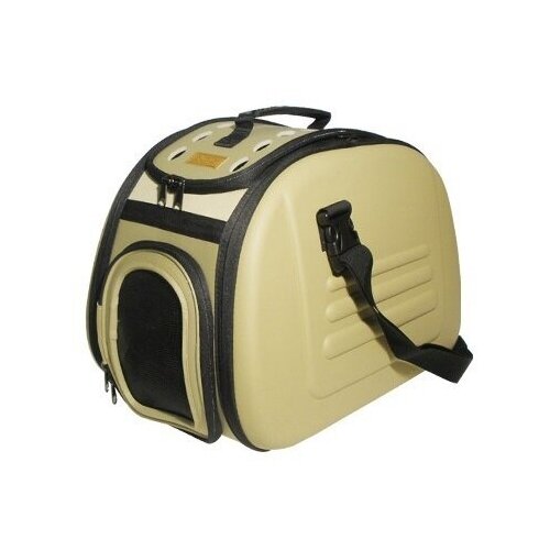 Ibiyaya - Складная сумка-переноска для собак и кошек до 6 кг бежевая