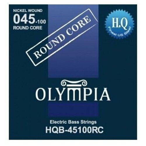 olympia hqb45100rc струны для бас гитары средне лёгкого натяжения обмотка из никеля круглый корд Olympia HQB45100RC Струны для бас-гитары средне-лёгкого натяжения, обмотка из никеля, круглый корд (45 - 65 - 80 - 100)
