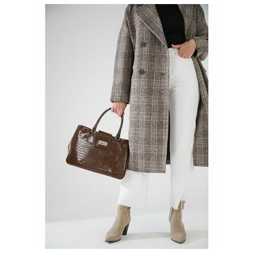 Сумка-тоут на молнии, цвет белый