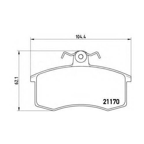 Колодки тормозные, передние GP21004 JD JBP0383