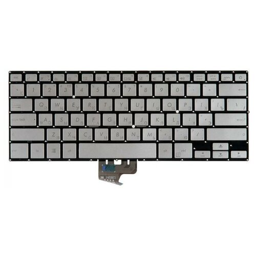 Keyboard / клавиатура для ноутбука Asus NX500JK серебристая
