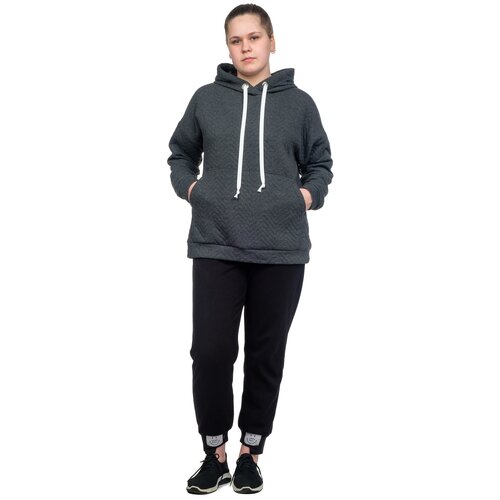 фото Худи instance оверсайз темно-серый (капитоний) м-0144тсс_48-50