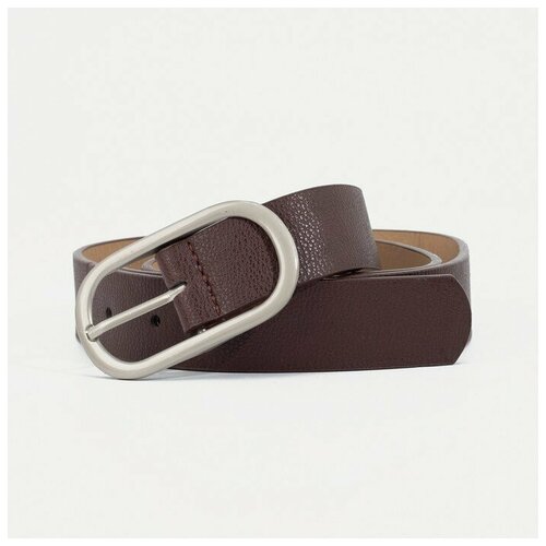 фото Ремень женский, ширина - 2,8 см, пряжка металл, цвет коричневый gorodok