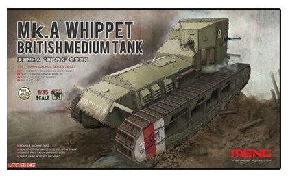 Сборные модели MENG TS-021 "танк" BRITISH MEDIUM TANK Mk.A WHIPPET 1/35