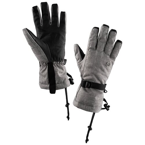 фото Перчатки сноубордические, горнолыжные мужские bonus gloves - worker grey, размер m