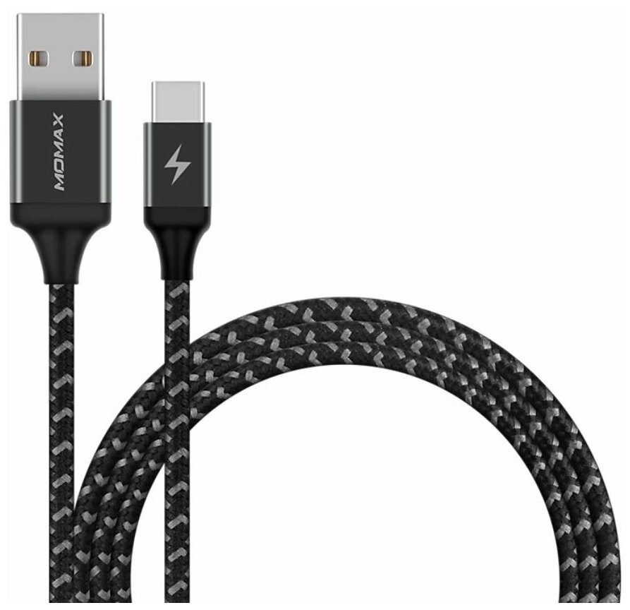 Кабель Momax Go Link UBS to Type-C Fast Charge Cable 1m Dark Gray (DTA11AD)