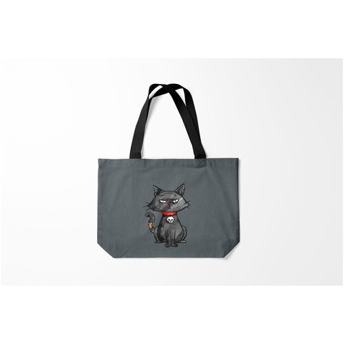 фото Сумка-шоппер / 46х35 см / звери / коты и кошки кот бедолага burnettie