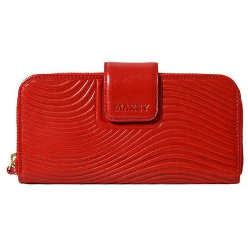 Портмоне из натуральной кожи. Красный