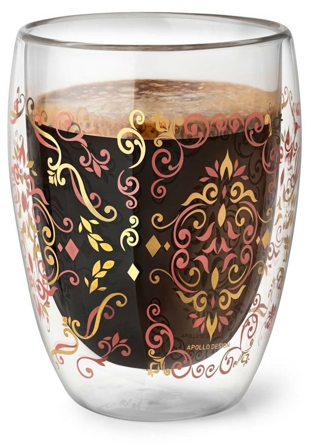 фото Бокал, кружка, стакан с двойными стенками APOLLO genio "Arabesque" 350 мл