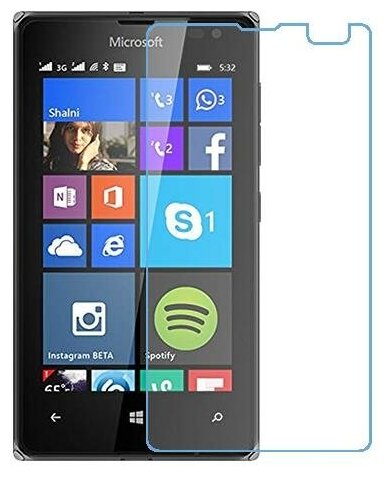 Microsoft Lumia 532 защитный экран из нано стекла 9H одна штука
