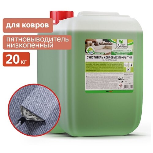 Очиститель ковровых покрытий низкопенный Clean&Green, 20 л, 20 г