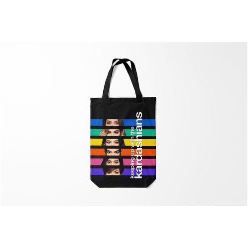 фото Сумка-шоппер / 31х42 см / знаменитости / дженнер и кардашьян семейство burnettie