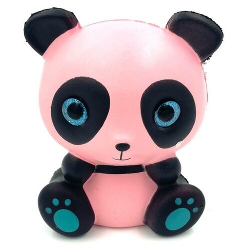 фото Сквиши панда мялка антистресс черно-розовая sb
