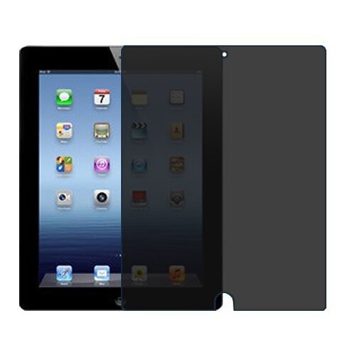 Apple iPad 4 защитный экран пленка гидрогель конфиденциальность (силикон) Одна штука