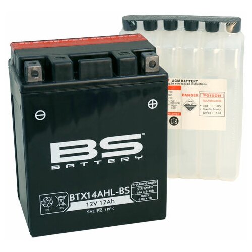 Аккумулятор мото BS-BATTERY BTX14AHL-BS (YTX14AHL-BS) 12Ah 135x90x167