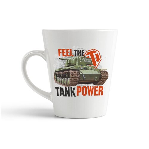 фото Кружка-латте coolpodarok "feel the tank power"
