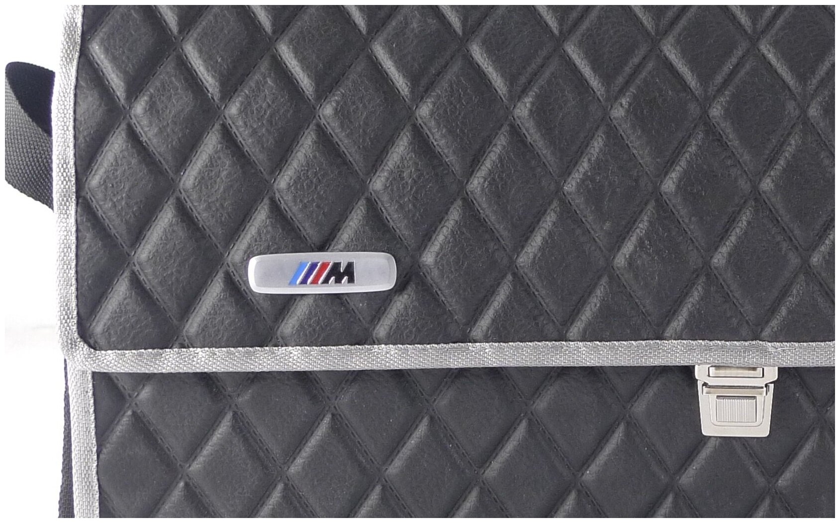 Сумка-кофр органайзер в багажник BMW-M 38L кант серебро