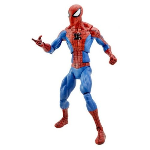 фигурка человек паук супергерои 18см свет цвет красный синий Подвижная фигурка Человек паук (большой) 33 см.