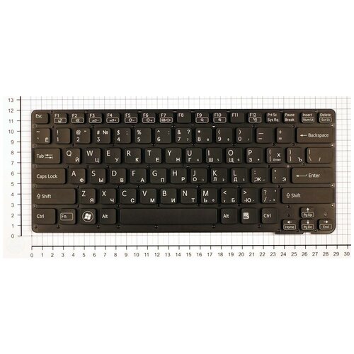 Клавиатура для ноутбука Sony Vaio VPC-CA17EC черная без рамки 130000₽