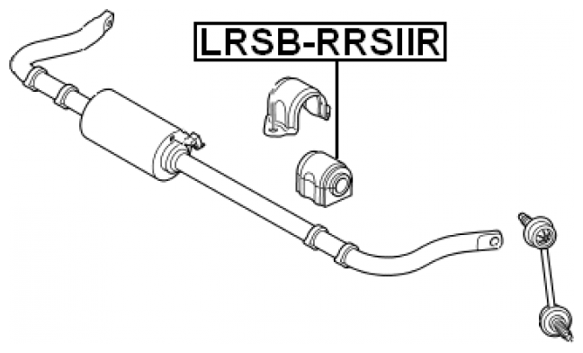 Втулка заднего стабилизатора Febest LRSB-RRSIIR