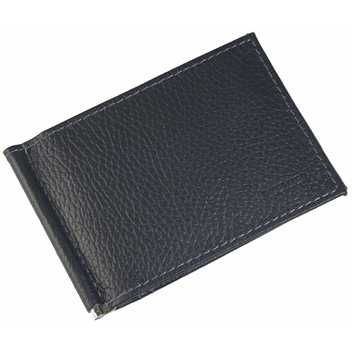 фото Зажим для купюр premier+urb из натуральной кожи, бумагодержатель, компактный кошелек, зажим для денег темно-синий cro-m-54-351