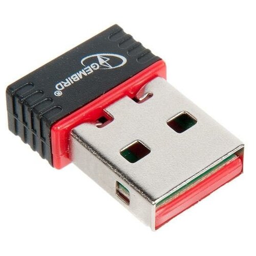 usb адаптер wifi w15 usb 2 0 802 iin 150 мбит с Сетевой микро адаптер WiFi Gembird 150 Мбит, USB, 802.11b/g/n