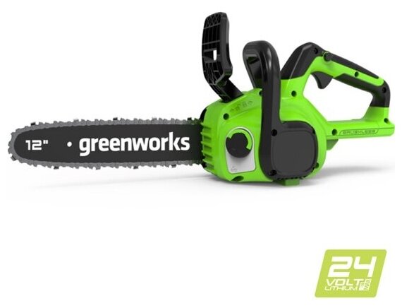 Пила цепная аккумуляторная Greenworks GD24CS30, 24V, 30см, бесщеточная, без АКБ и ЗУ