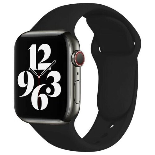 Силиконовый ремешок для Apple Watch 38/40mm черный