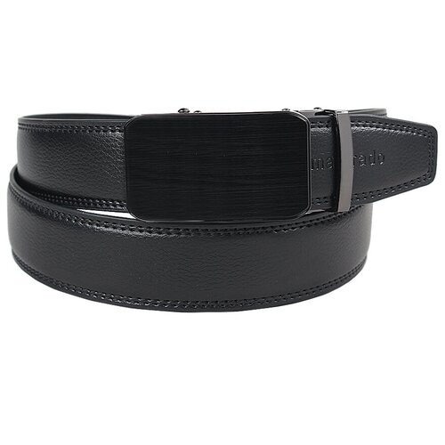 фото Ремень malgrado, натуральная кожа, металл, подарочная упаковка, для мужчин, длина 110 см., черный