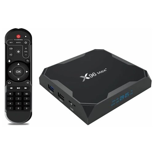 ТВ-приставка Vontar X96 MAX+ 4/64Gb, черный тв приставка vontar t95 2 16 gb черный голубой
