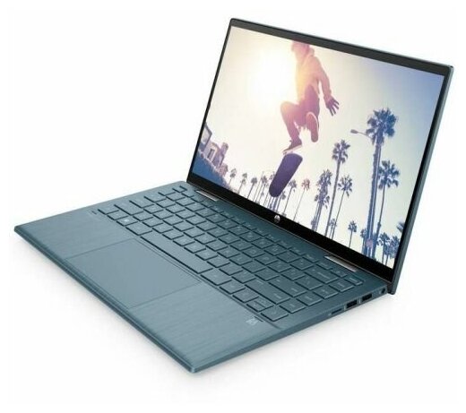 Ноутбук HP Pavilion x360 14-dy0008ur Intel Core i3 1125G4 20 GHz - 37 GHz 8192 Mb 14 Full HD 1920x1080 512 Gb SSD DVD нет Intel UHD Graphics DOS синий 15 кг 3B3K4EA