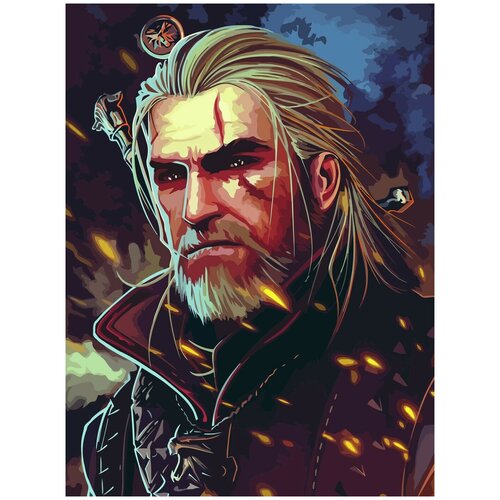 Картина по номерам на холсте ведьмак witcher - 2350 30X40