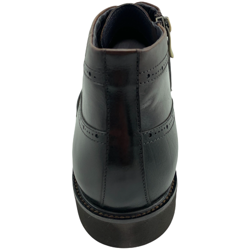 FNOMADE Ботинки -деми кожа шнуровка на носу декор. орнамент (2386) Размер: 44, Цвет: коричневый