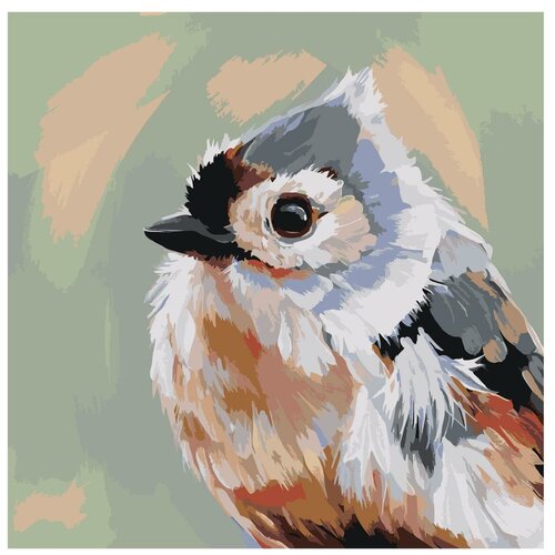 Весенняя птичка Раскраска картина по номерам на холсте весенняя раскраска