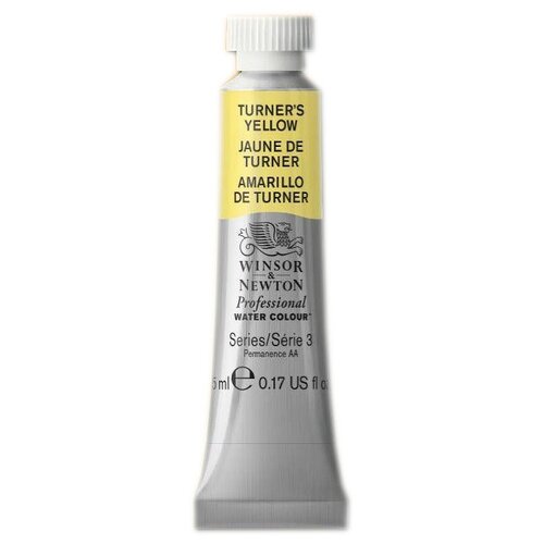 Winsor & Newton Акварель художественная Professional, 3 шт., желтый Тернера