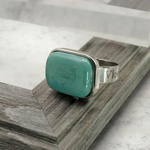 Кольцо Vloes Paprika, стекло, муранское стекло