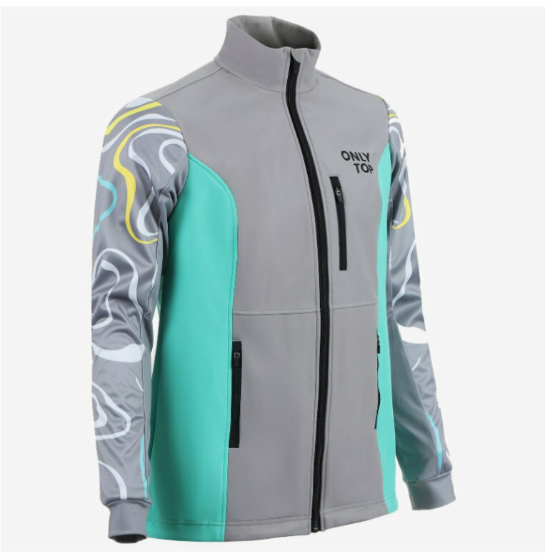 Куртка р. 44 ONLYTOP разминочная unisex серый +5 до -20°С 9060902