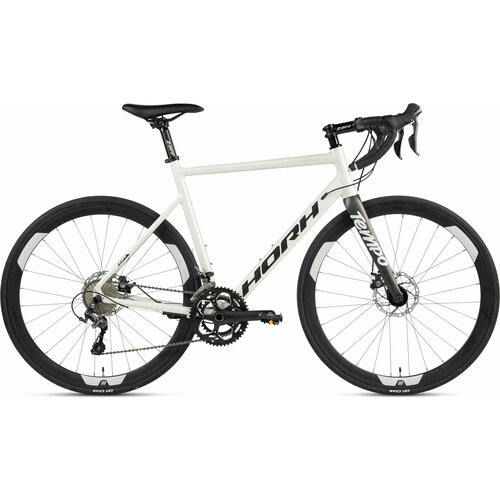 Велосипед Horh Tempo 2024 ригид взрослый мужской алюминиевая рама 20 скоростей дисковые механические тормоза цвет White-Black белыйчерный цвет размер рамы 55 см для роста 175-185 см 9548900₽